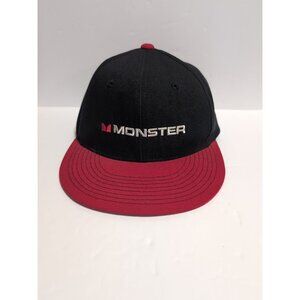 Monster Audio Pacific Headwear SnapBack Hat Cap Car audio Amplifier Black Red
